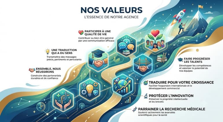 Nos valeursde notre agence de traduction